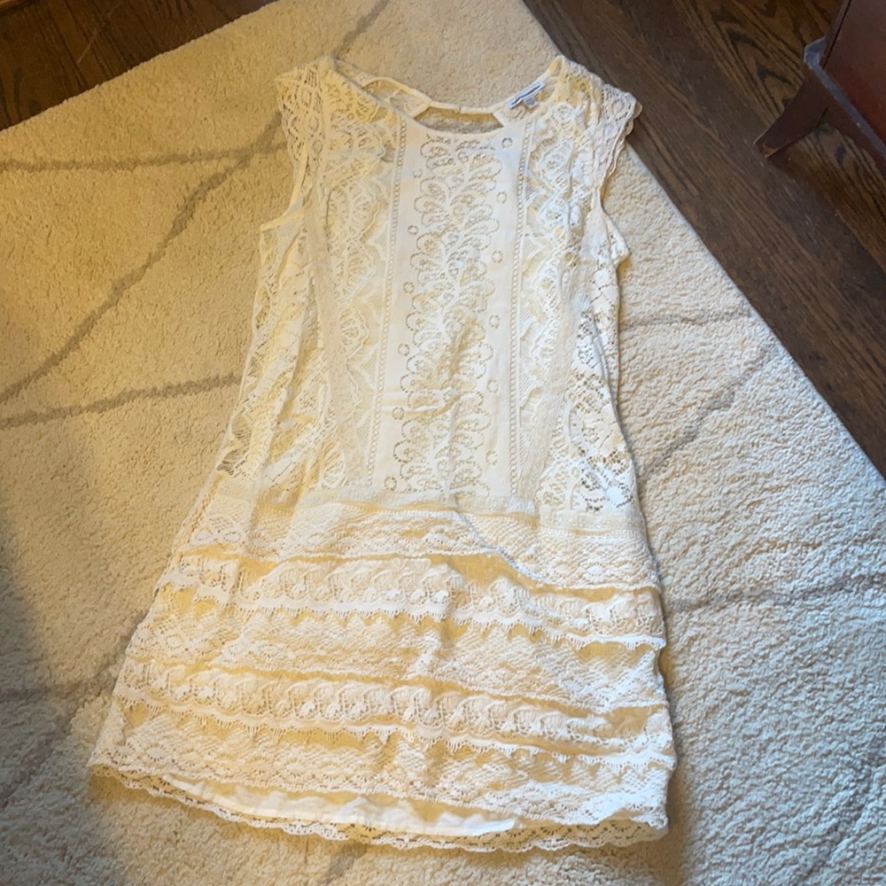 American Eagle ivory lace dress
